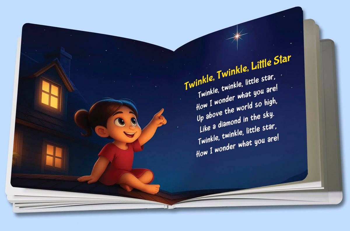Nursery Rhymes Book - Board Book for Kids | Premium Quality Classic Rhymes Book for Kids | Early Learning Activity Book | Ages: 2 - 6 Years | Two Brothers Publications