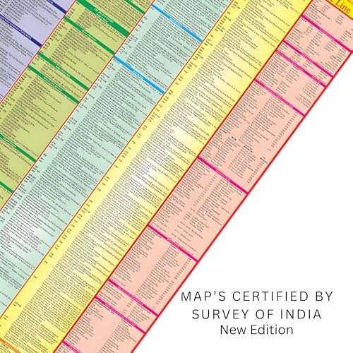 1 Premium Wall Maps – History of India English Medium Maps (70x100 cm) – 90 GSM Thick Paper, Bright & Durable Print – Ideal for SSC, UPSC & Competitive Exam Preparation