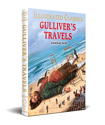 Gulliver Travels for Kids : illustrated Abridged Children Classics English Novel with Review Questio book cover