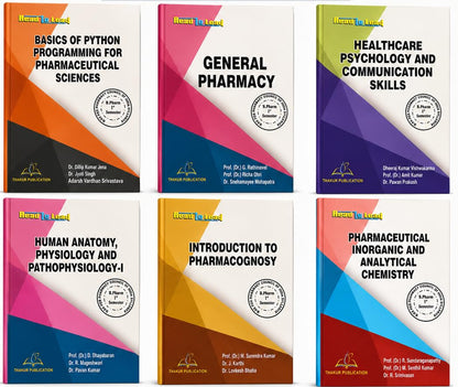 B.Pharma 1st Semester (5 IN 1) COMBO PACK According to Latest Syllabus of PCI, Thakur Publication (No.1 In Pharmacy BookS ) |NEP 2020, PCI 2026 SYLLABUS