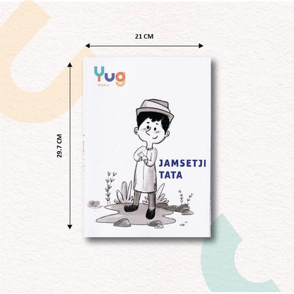Yug Media: Jamsetji Tata Biography Story Book for Kids | Illustrated Inspirational Book with Colourful Pictures | Fun Learning Activity Book | Story books for 3+ year old | Includes 5 Interactive Activities | Story of Vision, Leadership & Innovation