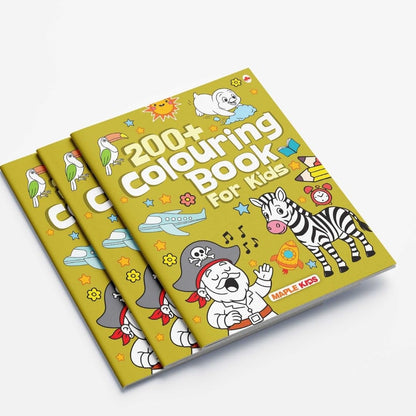 Colouring Book for Kids - 200+ Colouring Activities - Gift to Children for Painting, Drawing & Colouring - Shapes, Numbers, Animals, Festivals, Flowers, Vegetables - 2 to 5 years old
