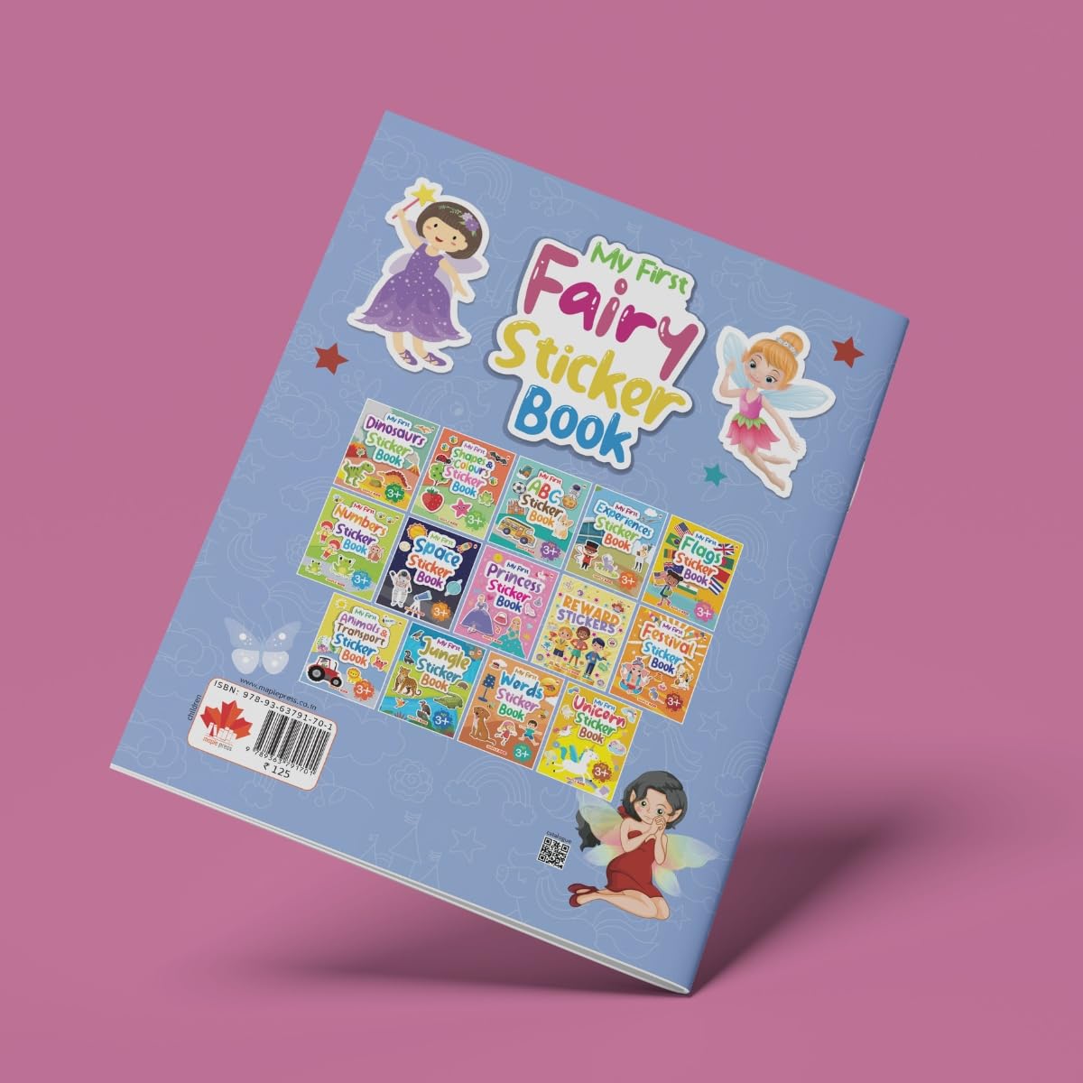 Sticker Books (Set of 4 Books) - Fairy, Jungle, Words, Unicorn - Activity Books for Kids - Stickers for Children - Age 3+ Years