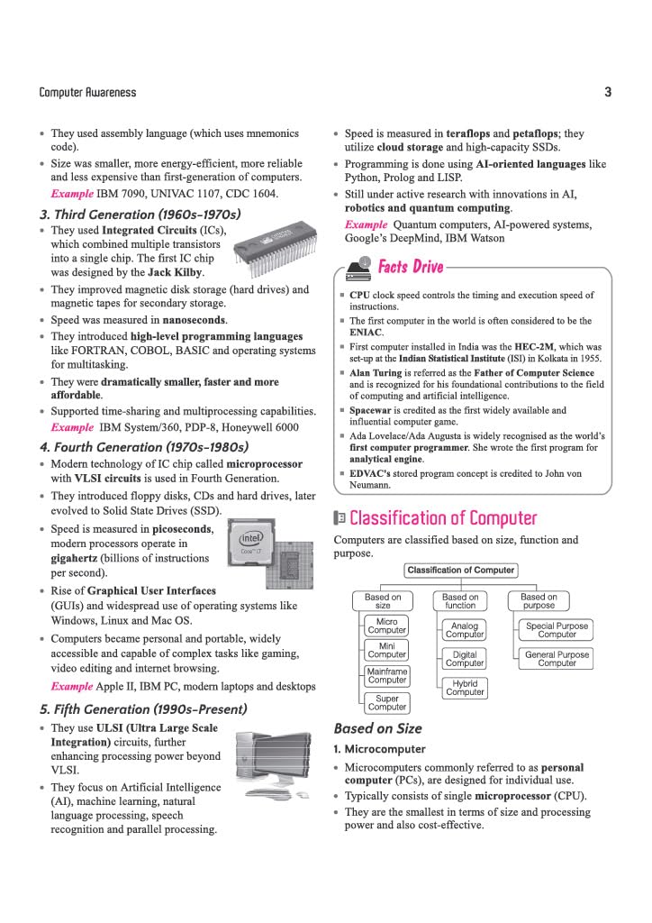 Arihant Computer Awareness | To-the-Point Notes, Exam-Style MCQs, Important Personalities, Glossary & Abbreviations | Highly Useful for SSC, Railways, Banking, DSSSB, CPCT & Other One Day Exams