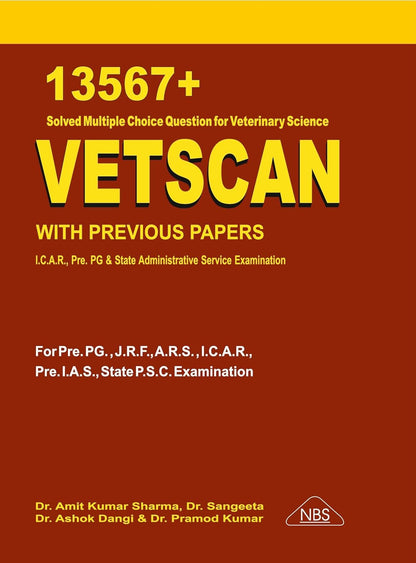 VETSCAN -2025 (13567+ Solved MCQ for Veterinary Scienve)