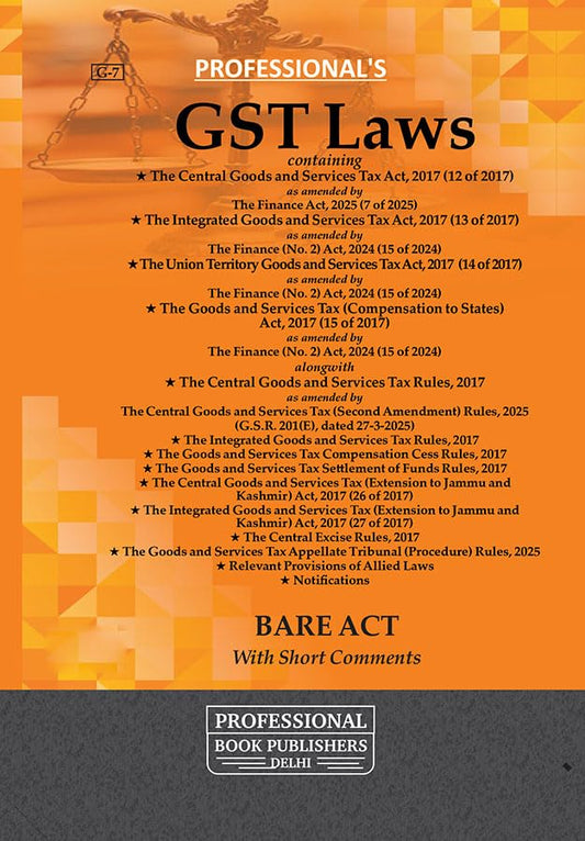 GST Laws Containing Central Goods and Services Tax Act, 2017