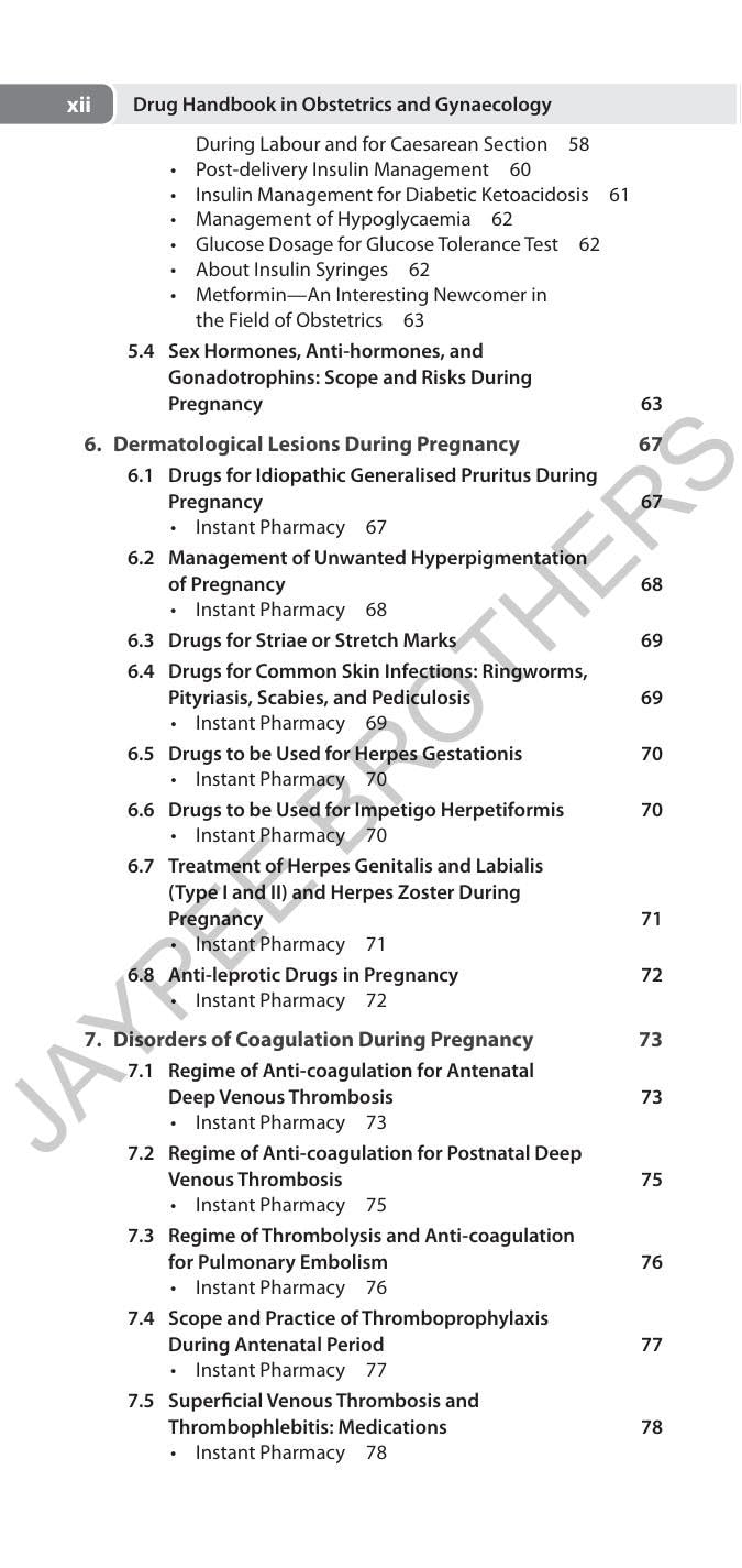 Drug Handbook in Obstetrics and Gynaecology, 4/E for Obstetricians, Gynecologists & OBG Postgraduates | Instant Pharmacy Guide to Pregnancy, Preeclampsia, Labour and Menopause Drug Therapy