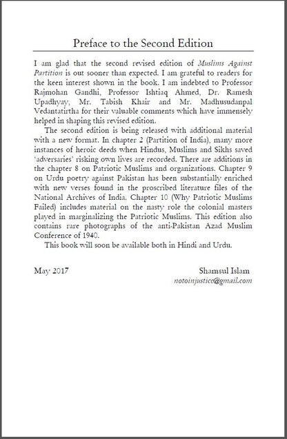 Muslims Against Partition of India — Revisiting the legacy of patriotic Muslims