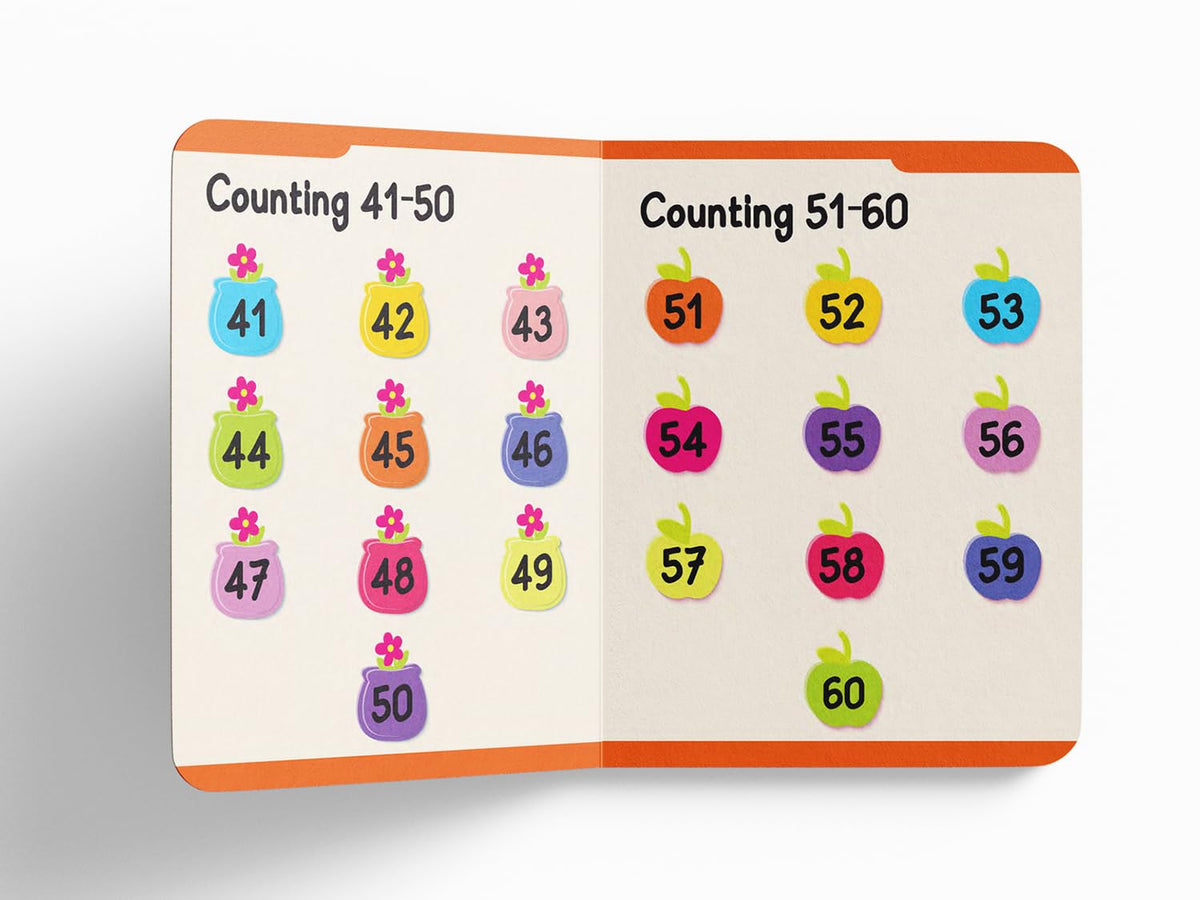 Early Learning Padded Book of Numbers: Board Book for Kids | Learn Counting from 1 to 20 with Bright and Engaging Pictures | Durable Padded Board Book for Babies, Toddlers & Preschoolers | Ages 0–5 Years