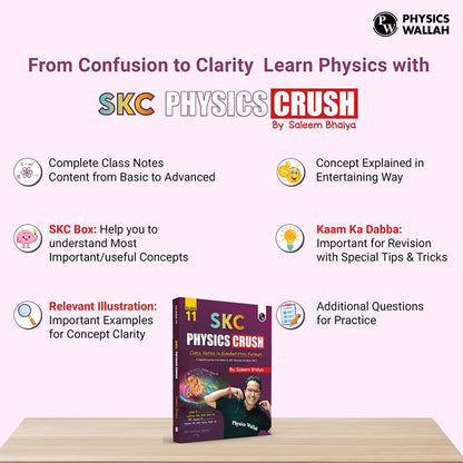 PW SKC Physics Crush Class 11 Handwritten Format Notes By Saleem Sir For JEE and NEET Exams | A Beautiful Journey From Basic to JEE Advanced via JEE/ NEET [Paperback] Saleem Ahmed