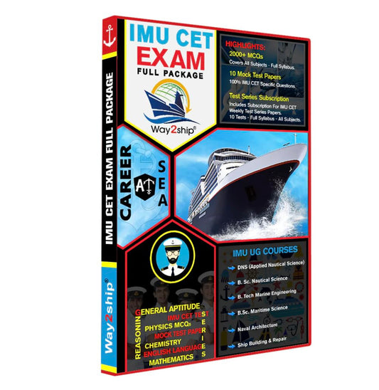 IMU CET 2025 Self Study Book with Test Series Subscription || Join Merchant Navy