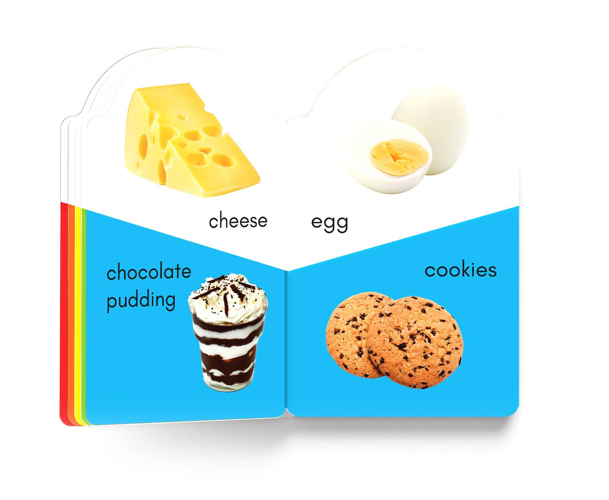 My Early Learning Book of Food: Attractive Shape Board Book for Kids | Learn About Fruits, Vegetables, Snacks, Meals & More with Bright Pictures and Fun Cut-Out Design | Early Learning Book for Babies, Toddlers & Preschoolers | Ages 0–5 Years