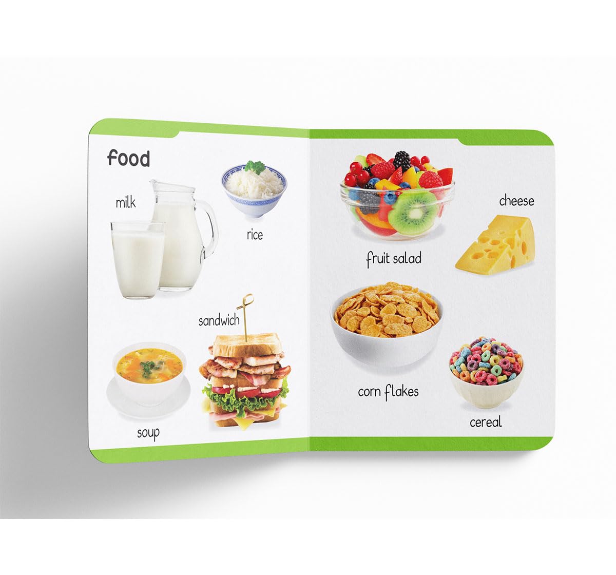 My First Padded Board Book Of Food For Kids | Ages 0–5 Years | Early Learning | Fruits | Vegetables | Meals | Snacks | Vocabulary Building | Cognitive Skill | Toddlers | Preschoolers | Latest Edition