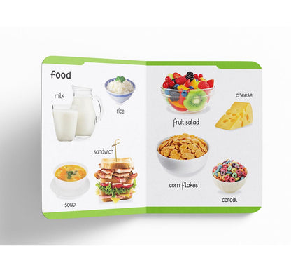 My First Padded Board Book Of Food For Kids | Ages 0–5 Years | Early Learning | Fruits | Vegetables | Meals | Snacks | Vocabulary Building | Cognitive Skill | Toddlers | Preschoolers | Latest Edition