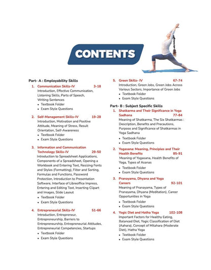 Arihant A Textbook of Yoga for CBSE Class 12 | Skill Education (Subject Code 841) | Employability Skills, Subject-Specific Skills, Diagrams & Exam-Style Questions | As per Latest CBSE Syllabus 2026–27
