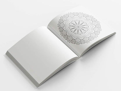 Mandala Art Book for Kids Tear Out Sheets (Enhance Art Coloring, Drawing Skills, Mandala Practice) High Quality Big 160 GSM for Frame After Colouring - Perfect Gift for Teens