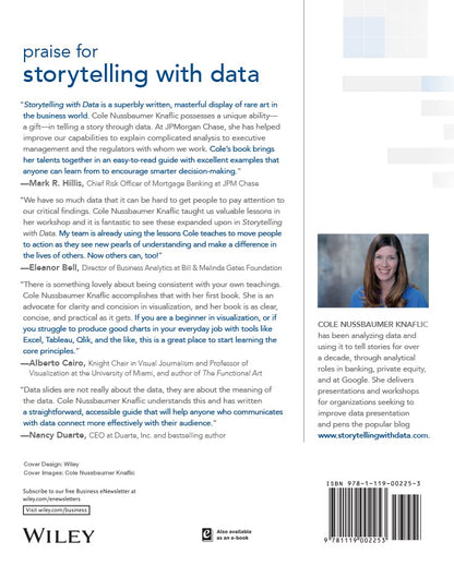 Storytelling With Data: A Data Visualization Guide For Business Professionals Nussbaumer Knaflic, Cole