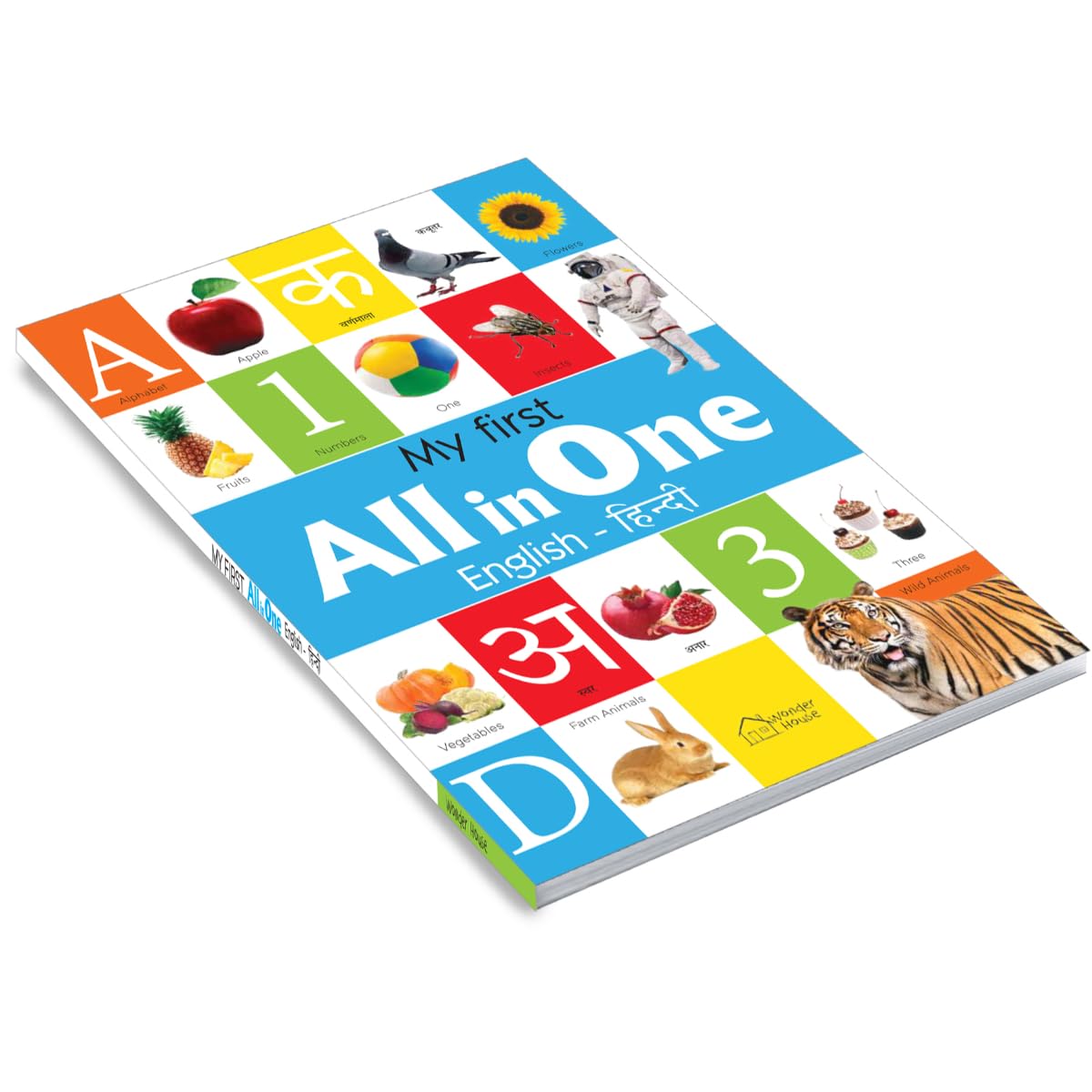 My First All In One | Bilingual Picture Book For Kids Hindi-English
