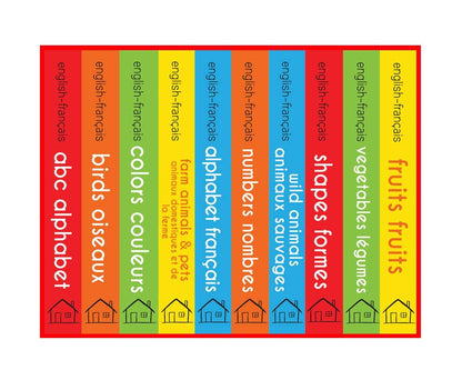 My First English-Français Learning Library (Ma première bibliothèque bilingue anglais-français) : Boxset of 10 English - French Board Books