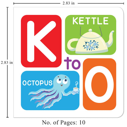 K to O – Mini Alphabet Board Book for Kids: Learn Letters K, L, M, N & O with Bright Pictures | Pocket-Sized Early Learning Book for Babies, Toddlers ... Book | Ages 0–5 Years | Perfect for Gifting