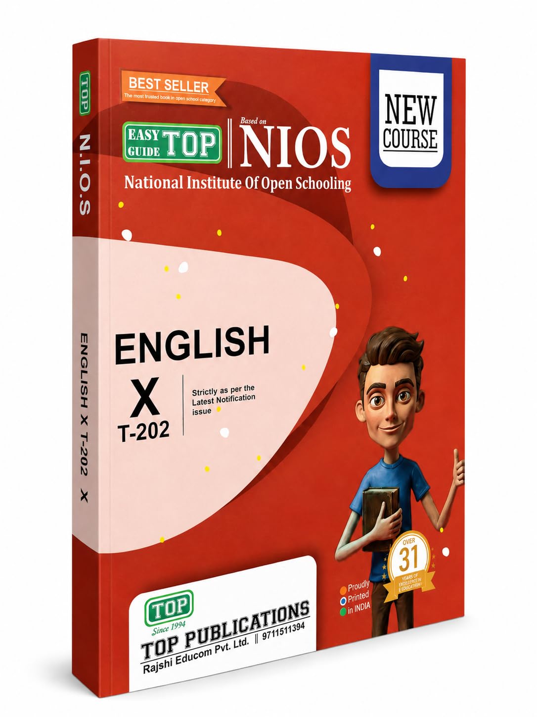 TOP NIOS English Guide Class 10 (T-202)