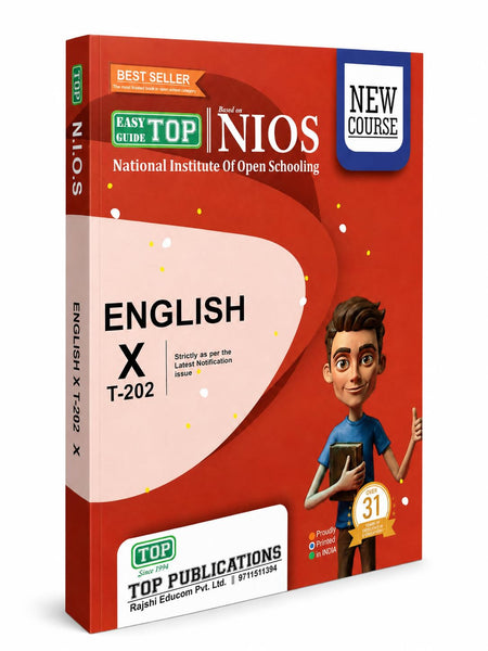 TOP NIOS English Guide Class 10 (T-202)