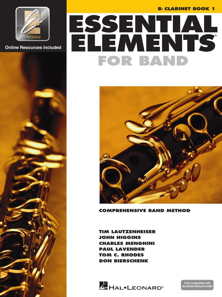 Essential Elements for Band – Bb Clarinet Book 1 with EEi | Beginner Clarinet Sheet Music and Online Resources | Hal Leonard Instructional Songbook for Students and Teachers 