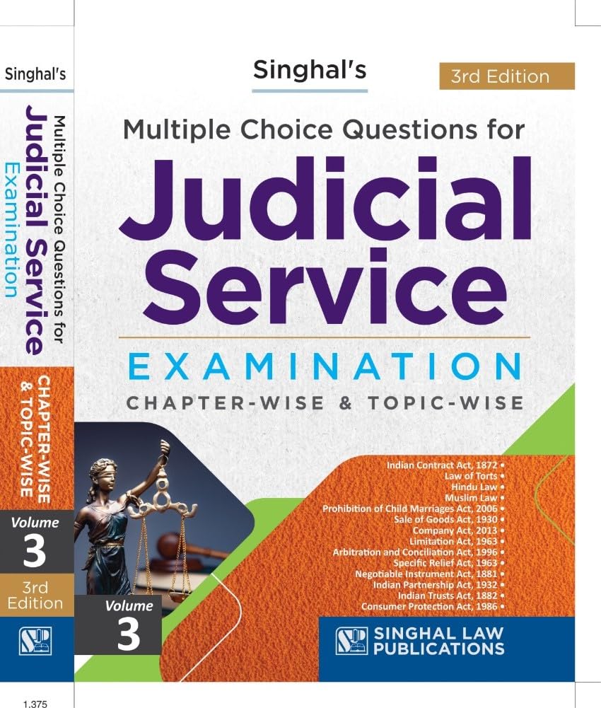 Volume 3 Multiple Choise Questions for Judicial Service Examination Chapter-Wise & Topic-Wise 3rd Edition 2023