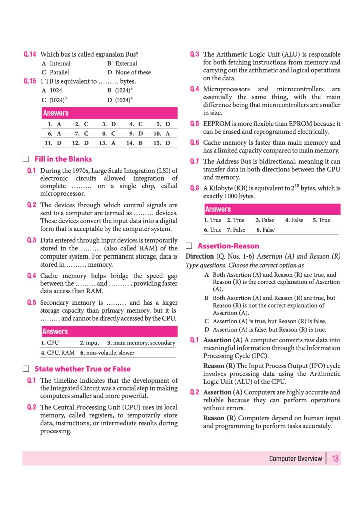 Arihant All in One Computer Science Class 11 for CBSE Exam 2026-27 | NCERT Based Complete Theory, Practice Exercises, CBQs, A-R, Sample Papers & Mind Maps | Revised Edition as per Latest Syllabus