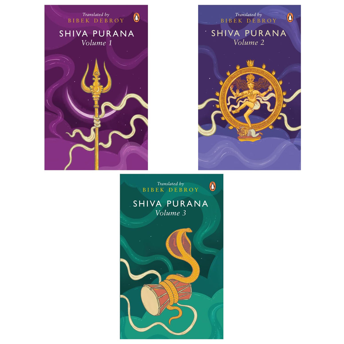 Shiva Purana Boxset (Set of 3): A Collectible Boxset of Volumes 1, 2 and 3 by Bibek Debroy: Hindu Mythology, Sacred Hindu Texts, Indian Philosophy & Spiritual Classics