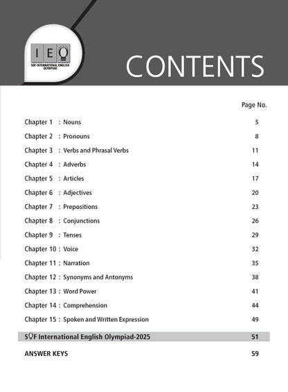 MTG International English Olympiad (IEO) Workbook Class 6 - Chapter-wise MCQs with Achievers Section - SOF Olympiad Books For 2026-27 Exam