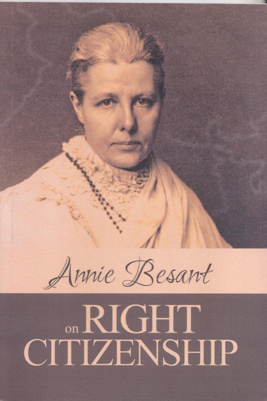 Annie Besant on Right Citizenship book cover