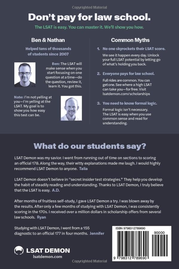 The LSAT Is Easy: Crush the LSAT with common sense. 