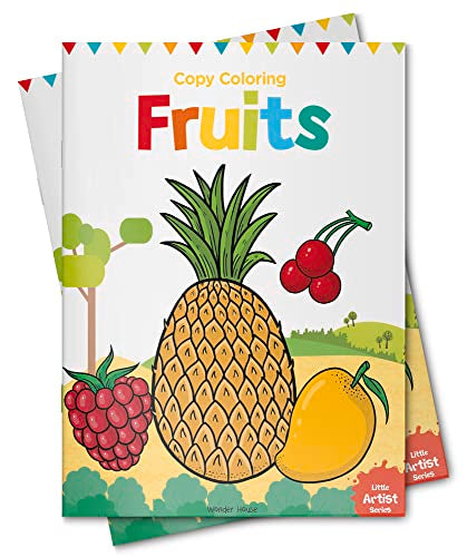 Little Artist Series Fruits: Copy Colour Books book cover