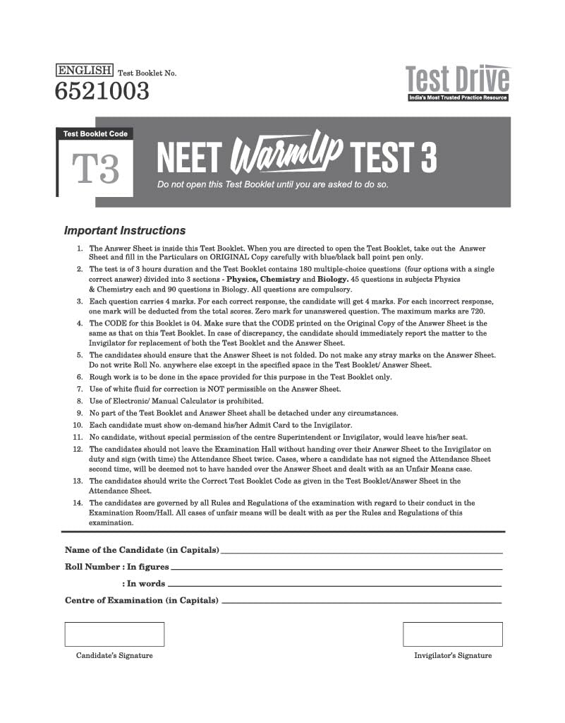 Arihant NEET (UG) 2026-2027 Test Drive 20 Tests, 16 Booklets & 3600 Questions | Physics, Chemistry & Biology | AI-Adaptive Practice with Error Analysis, Smart OMR, Real-Time PYQs & Revision PDF