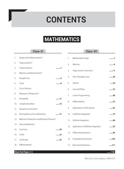 MTG 10 Years MHTCET Chapterwise Previous Solved Questions Papers (PYQ Book) For 2026 Exam | MHT CET Mock Test Papers For Physics, Chemistry & Mathematics