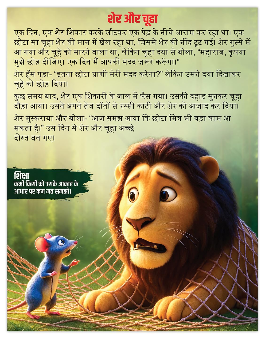 Panchtantra Ki Kahaniyan Hindi | 101 Panchatantra Story Books in Hindi for Kids (Hardback) | Premium Quality Moral Story Book by Pandit Vishnu Sharma | Two Brothers Publications