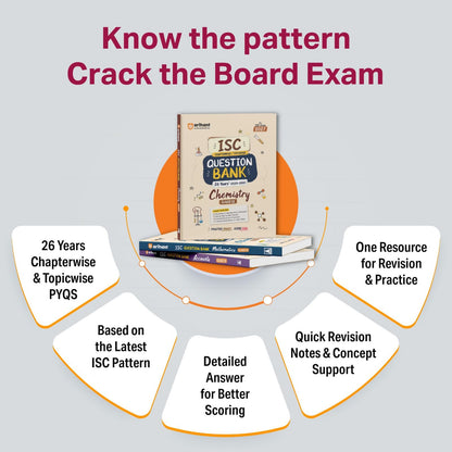 Arihant ISC Question Bank Class 12 Physics For Board Exam 2027 | 26 Years Chapterwise & Topicwise PYQs (2026–2001) with Detailed Step-by-Step Answers, Examiner's Comments, Tips & 3 Sample Papers