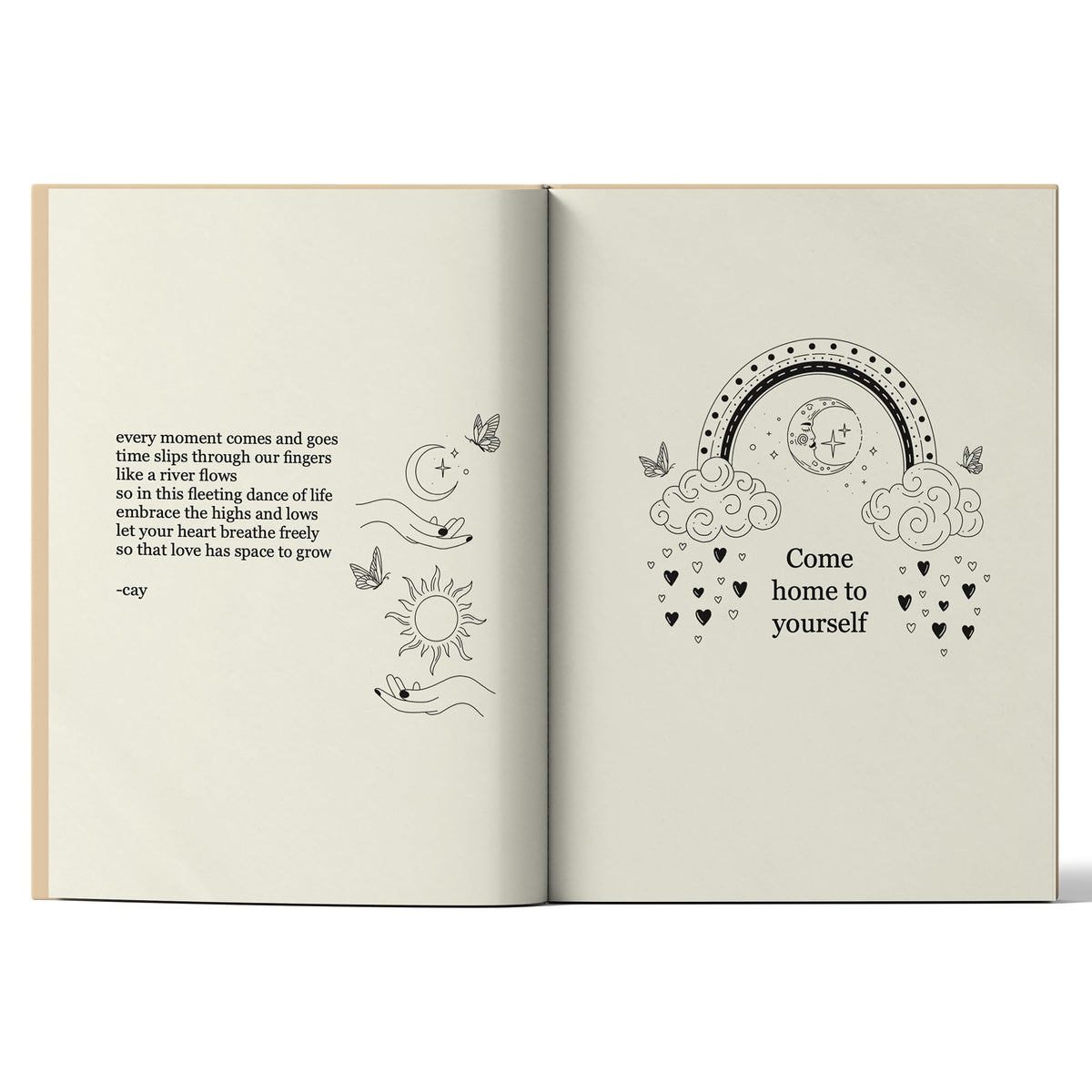 Glimmers: Your Daily Journal For Positive Reflection | Includes Poetry, Prompts, and Reflections to Spark Joy, Gratitude, Healing, and Inner Peace