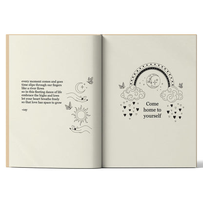 Glimmers: Your Daily Journal For Positive Reflection | Includes Poetry, Prompts, and Reflections to Spark Joy, Gratitude, Healing, and Inner Peace