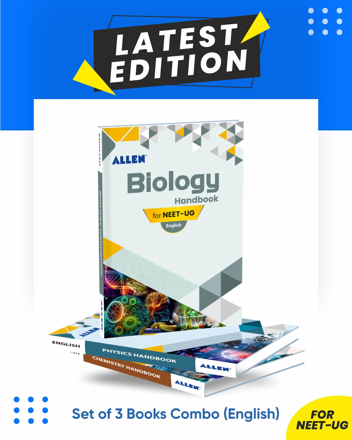 ALLEN Physics, Chemistry, Biology Handbook For NEET (UG) Exam (English) (Set of 3 books Combo)