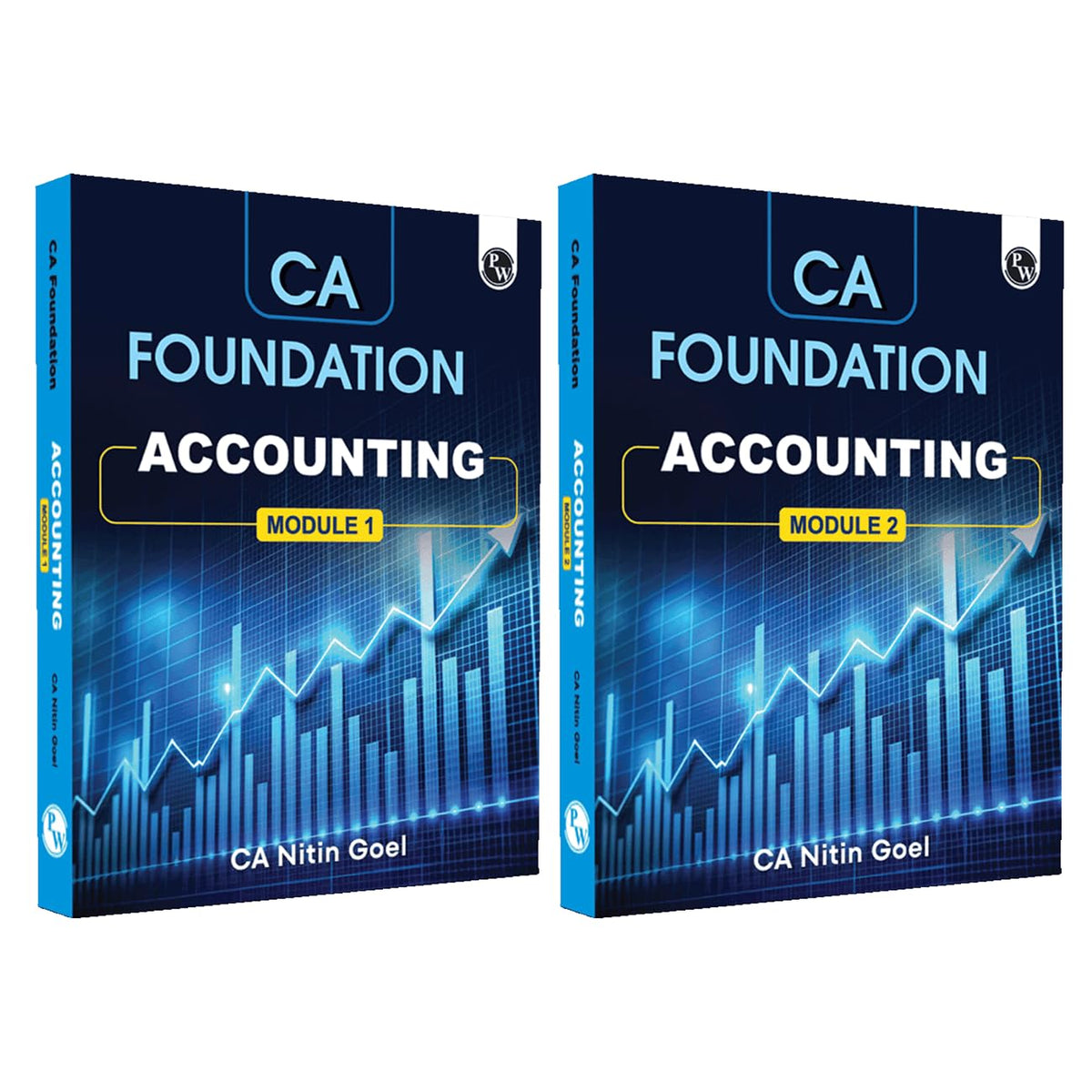 PW CA Foundation Accounting Volume 1 & 2 Combo Set of 2 Books By CA Nitin Goel l Including PYQ, MTP, RTP and All Important Questions Latest Syllabus For 2025 Exam [Paperback] CA Nitin Goel