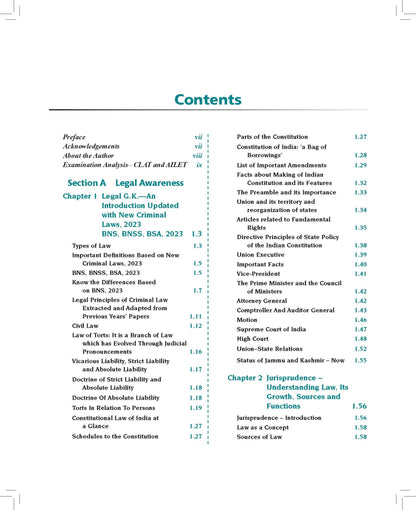 Pearson'26 Legal Aptitude Workbook Law Entrances (UG & PG) 2026-2027 (CLAT, SLAT, BLAT, MAH(CET-LAW), AILET, PU, DU, IPU, UPES, & Other UG-PG Law ... GK, Current Affairs, English, & Reasoning