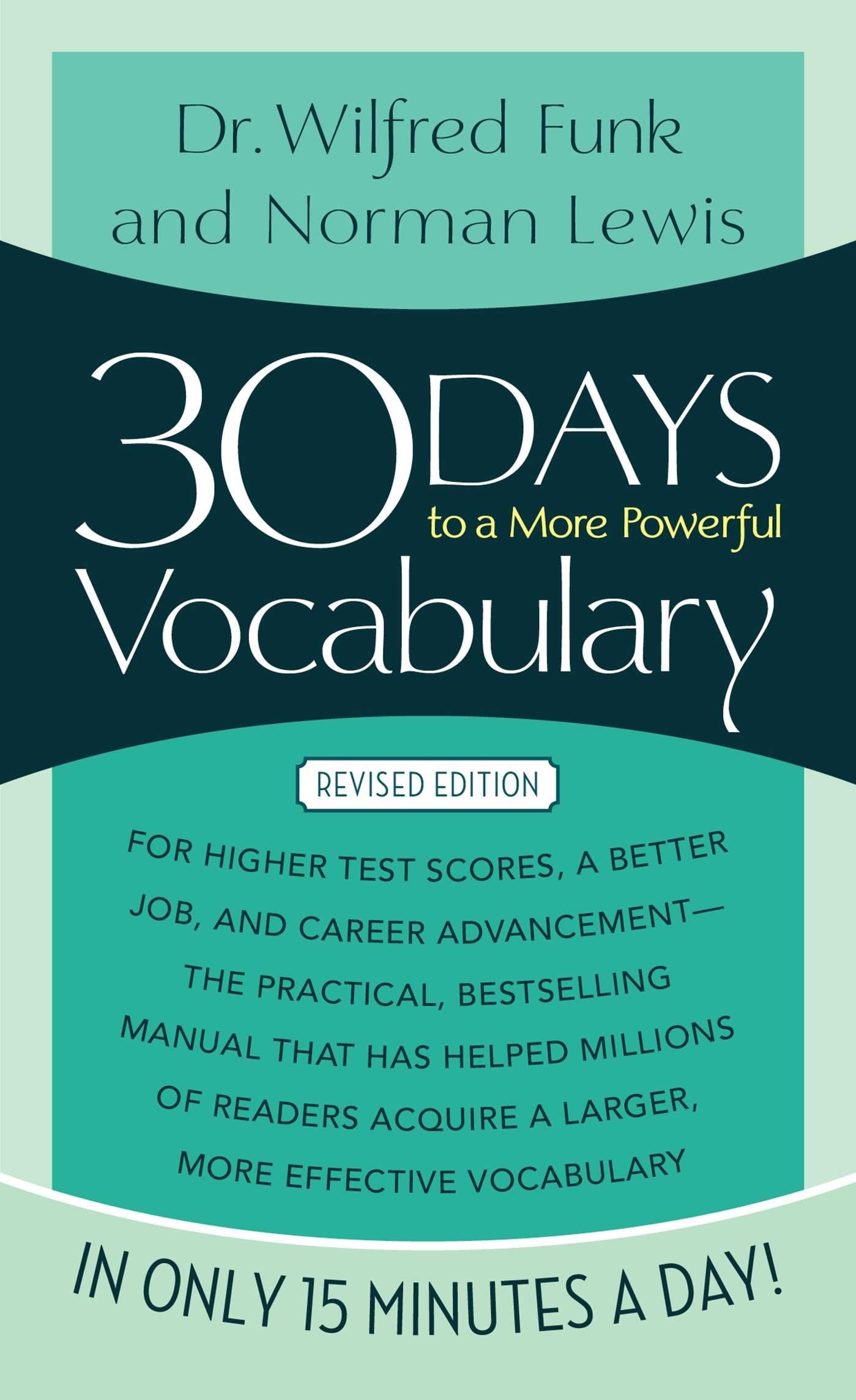30 Days to a More Powerful Vocabulary by Funk (Author) book cover