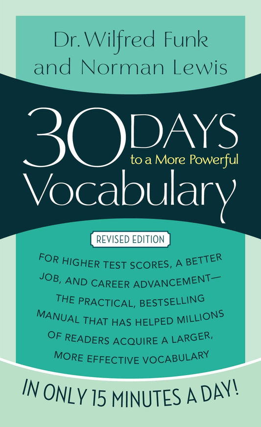 30 Days to a More Powerful Vocabulary by Funk (Author) book cover
