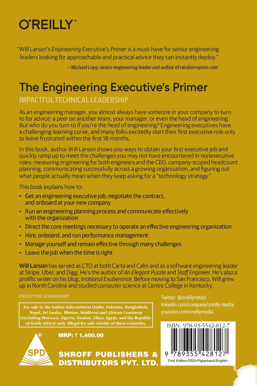 The Engineering Executive's Primer: Impactful Technical Leadership (Grayscale Indian Edition)