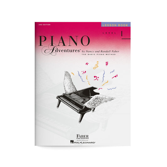 Piano Adventures: Lesson Book - Level 1, 2nd Edition | Beginner Piano Method Book | Sheet Music Songbook with Chords and Grand Staff Reading | Faber Piano Method Book for Kids and Adults 
