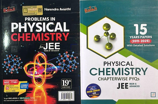 Problems in Physical Chemistry for JEE Main & Advanced, 19th Edition, with Chapterwise PYQs 15 Years Papers (2011-2025) By Avasthi
