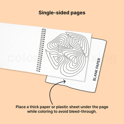 Coloring for Relaxing : Stress-relief premium quality easy coloring book for busy adults | Ages 3 to 70 | Premium 150GSM paper | Thick bond paper