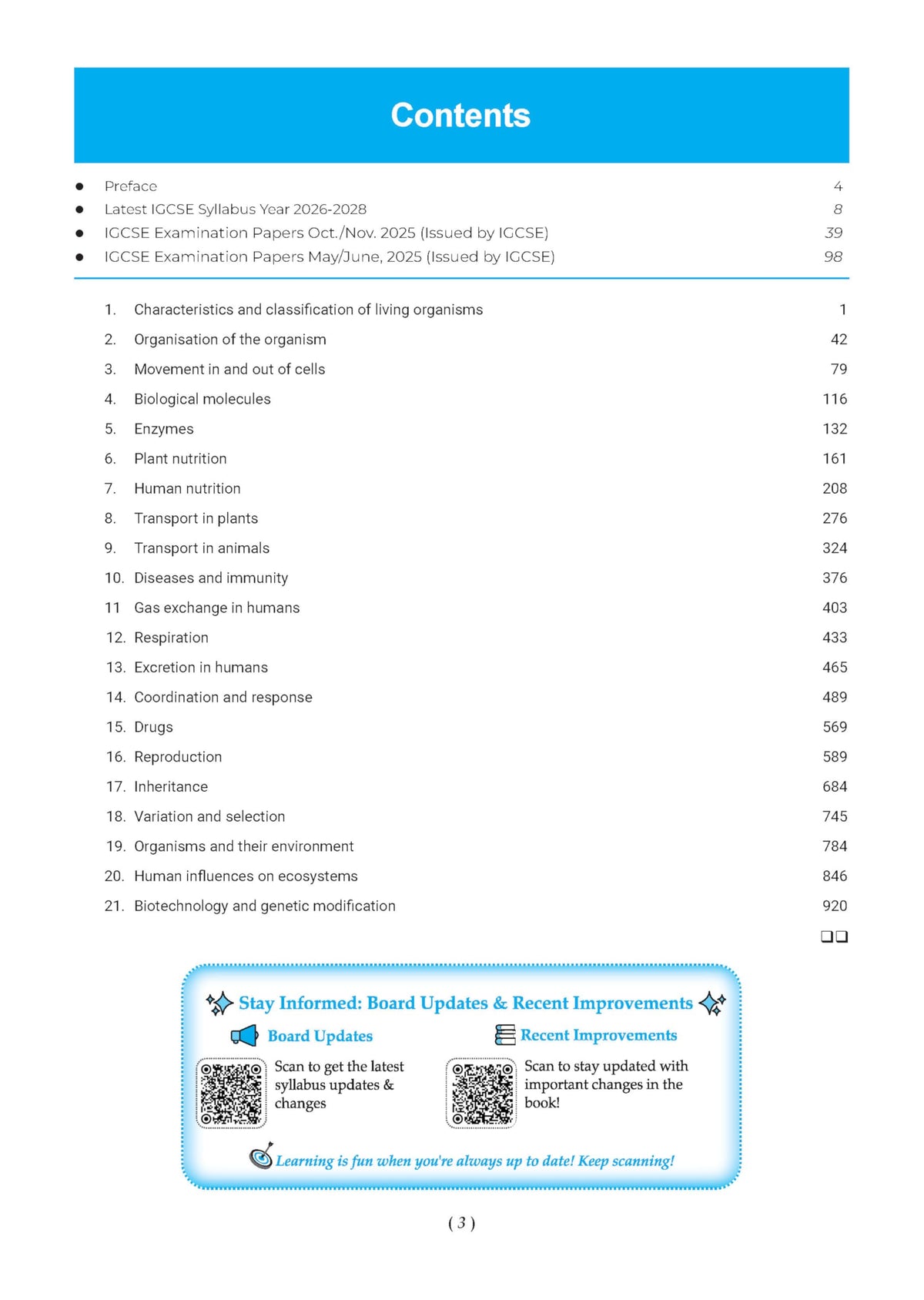 Oswaal IGCSE Biology (Papers 1,2,3,4) Core & Extended | Topical Past Solved Papers (2016-Oct.-Nov., 2025) | Aligned with Cambridge IGCSE™ Coursebook | with Oswaal AI